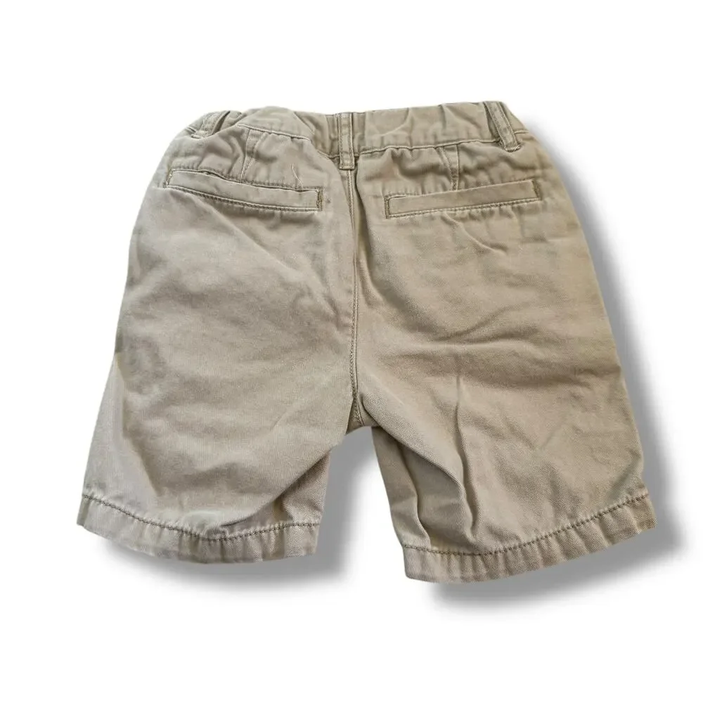 The Children's‎ Place Boys Shorts Size 5 Slim 5S Khaki Adjustable Waist Cotton